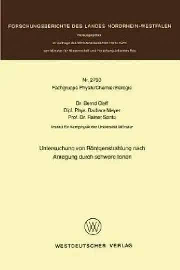 Cover of Untersuchung Von Röntgenstrahlung Nach Anregung Durch Schwere Ionen