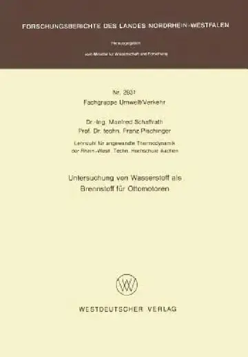 Cover of Untersuchung Von Wasserstoff ALS Brennstoff Für Ottomotoren