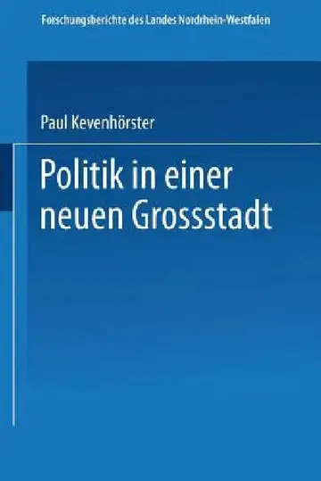 Cover of Politik in Einer Neuen Großstadt
