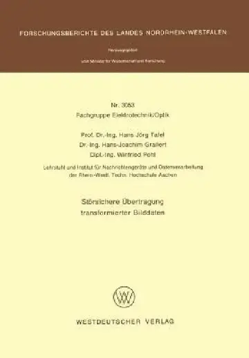 Cover of Störsichere Übertragung Transformierter Bilddaten