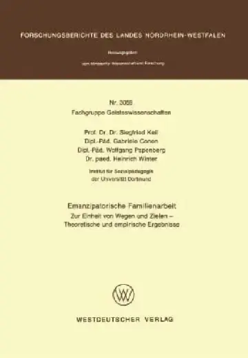 Cover of Emanzipatorische Familienarbeit