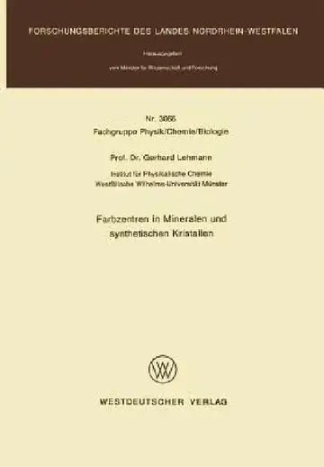 Cover of Farbzentren in Mineralen Und Synthetischen Kristallen