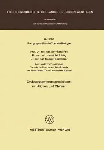 Cover of Cyclocarbonylierungsreaktionen Mit Alkinen Und Olefinen