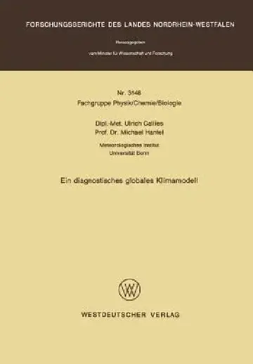 Cover of Ein Diagnostisches Globales Klimamodell