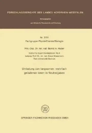 Cover of Umladung Von Langsamen, Mehrfach Geladenen Ionen in Neutralgasen