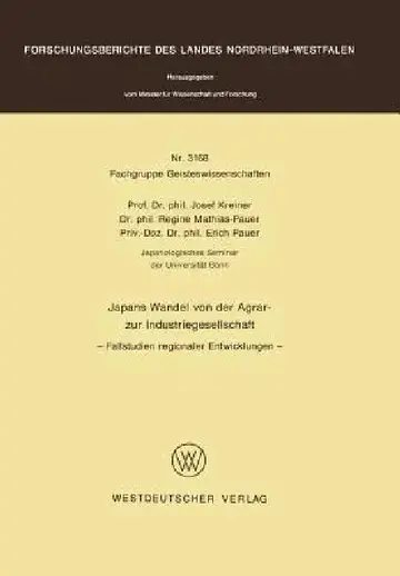 Cover of Japans Wandel Von Der Agrar- Zur Industriegesellschaft