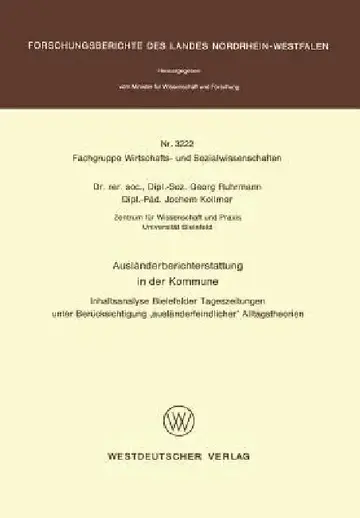 Cover of Ausländerberichterstattung in Der Kommune
