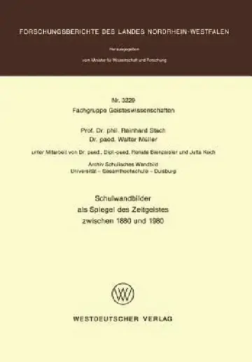 Cover of Schulwandbilder ALS Spiegel Des Zeitgeistes Zwischen 1880 Und 1980