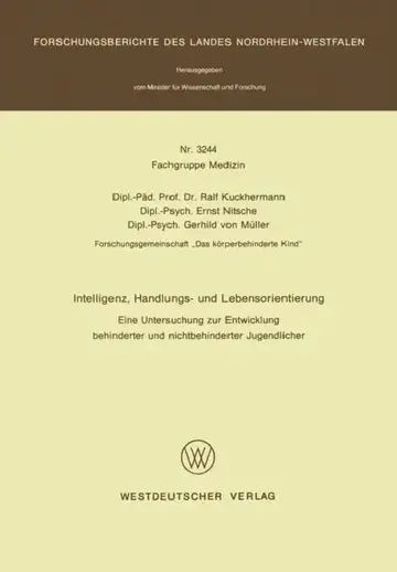 Cover of Intelligenz, Handlungs- Und Lebensorientierung