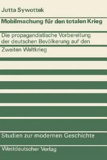 Cover of Mobilmachung Für Den Totalen Krieg