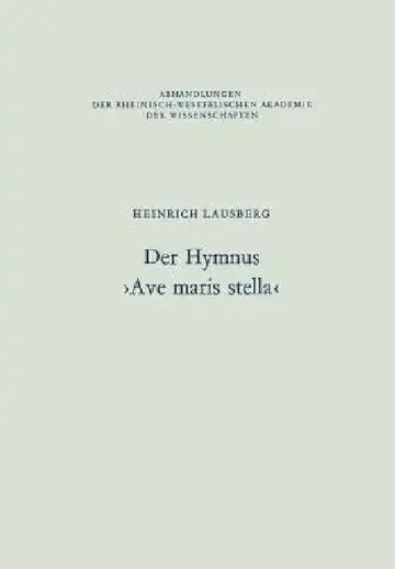 Cover of Der Hymnus >Ave Maris Stella