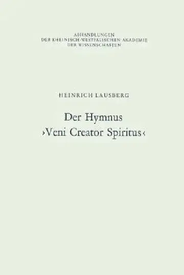 Cover of Der Hymnus >Veni Creator Spiritus