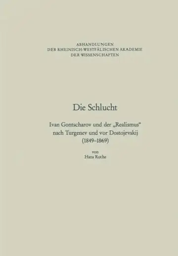 Cover of Die Schlucht