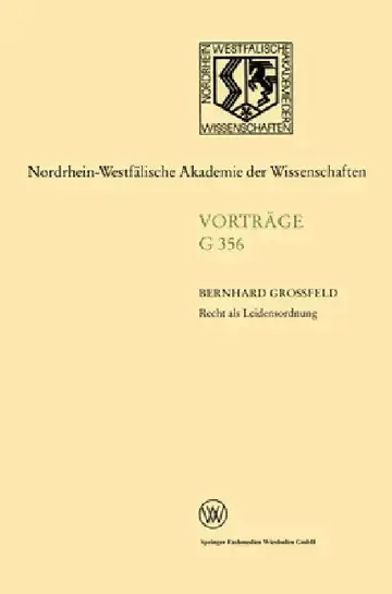 Cover of Recht als Leidensordnung