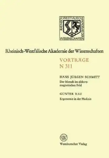 Cover of Der Mensch Im Elektromagnetischen Feld. Ergonomie in Der Medizin