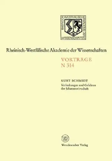 Cover of Verlockungen und Gefahren der Schattenwirtschaft