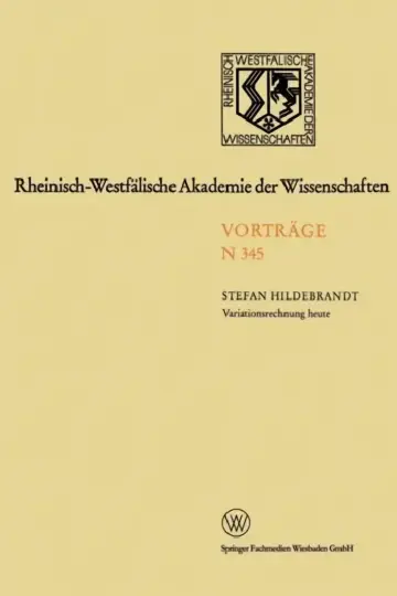 Cover of Variationsrechnung heute