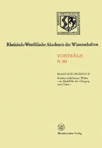 Cover of Struktur nichtlinearer Wellen - ein Modell für den Übergang zum Chaos -