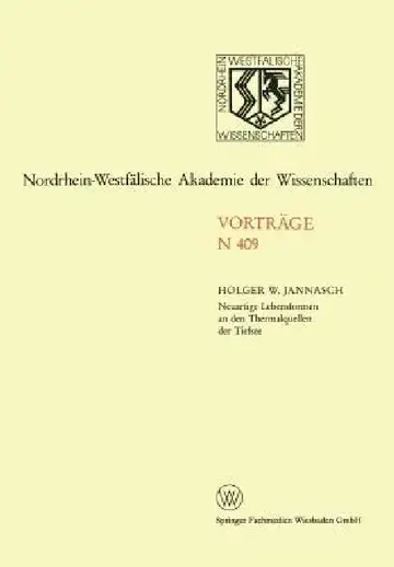 Cover of Neuartige Lebensformen an Den Thermalquellen Der Tiefsee