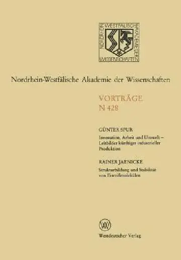Cover of Innovation, Arbeit Und Umwelt