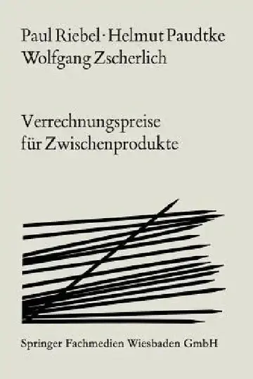 Cover of Verrechnungspreise Für Zwischenprodukte