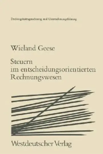 Cover of Steuern Im Entscheidungsorientierten Rechnungswesen