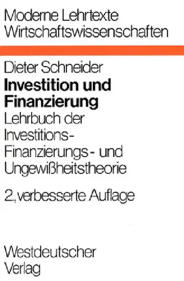 Cover of Investition und Finanzierung