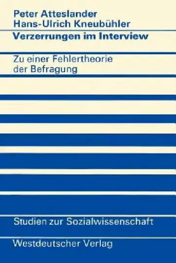 Cover of Verzerrungen Im Interview