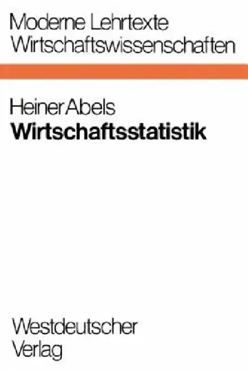 Cover of Wirtschaftsstatistik
