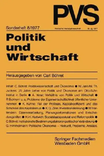 Cover of Politik Und Wirtschaft