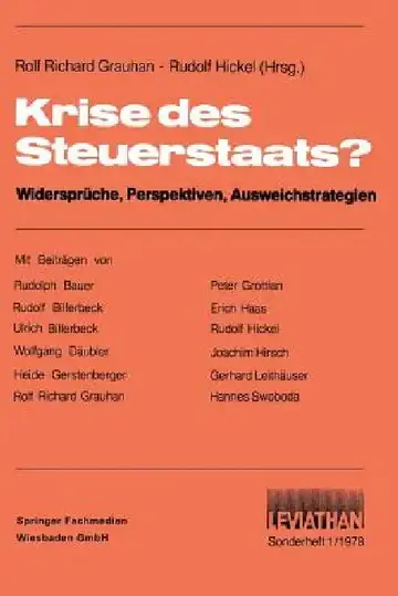 Cover of Krise Des Steuerstaats?