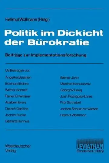 Cover of Politik Im Dickicht Der Bürokratie