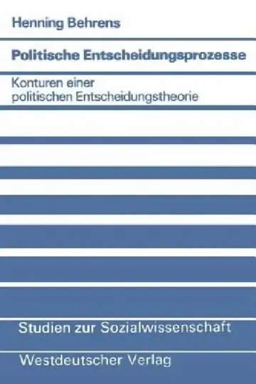 Cover of Politische Entscheidungsprozesse