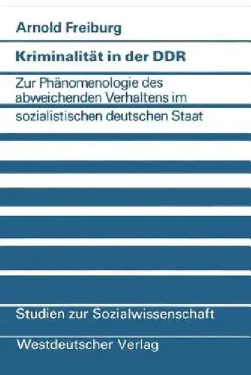 Cover of Kriminalität in Der DDR