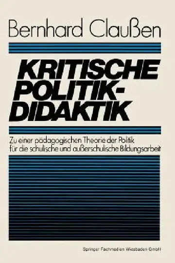 Cover of Kritische Politikdidaktik
