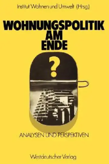 Cover of Wohnungspolitik Am Ende?