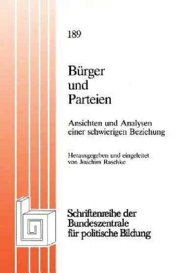 Cover of Bürger Und Parteien