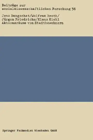 Cover of Aktionsräume Von Stadtbewohnern