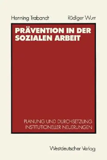 Cover of Prävention in Der Sozialen Arbeit