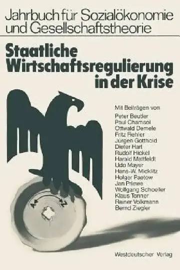 Cover of Staatliche Wirtschaftsregulierung in Der Krise