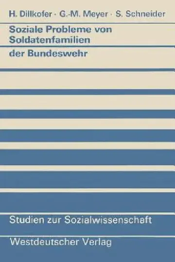 Cover of Soziale Probleme Von Soldatenfamilien Der Bundeswehr