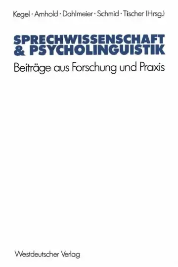Cover of Sprechwissenschaft & Psycholinguistik