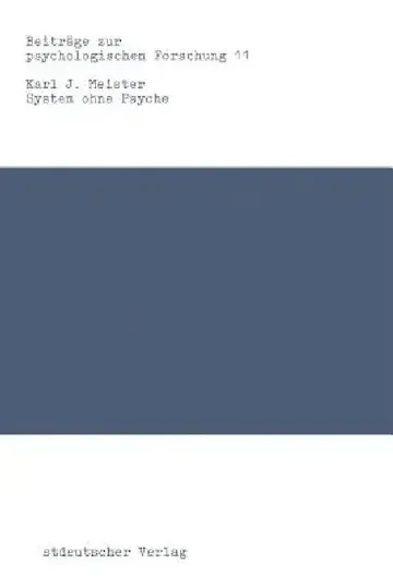 Cover of System Ohne Psyche