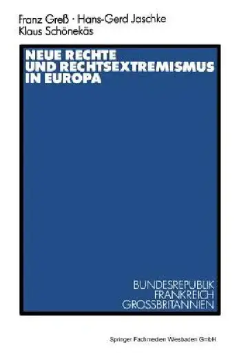 Cover of Neue Rechte Und Rechtsextremismus in Europa