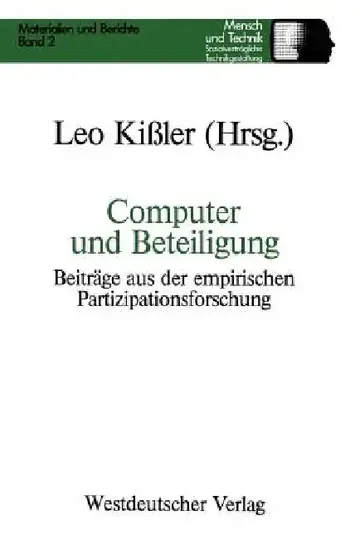 Cover of Computer Und Beteiligung