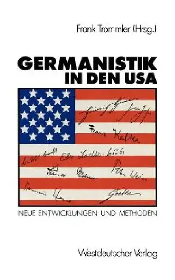 Cover of Germanistik in Den USA