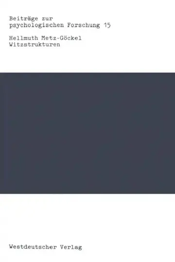 Cover of Witzstrukturen