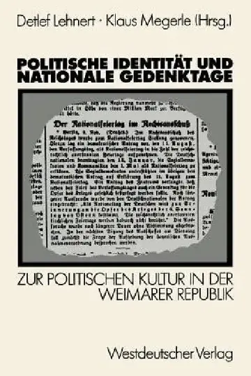 Cover of Politische Identität Und Nationale Gedenktage
