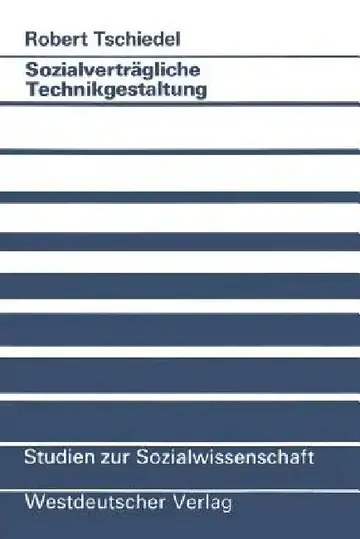 Cover of Sozialverträgliche Technikgestaltung
