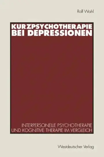 Cover of Kurzpsychotherapie Bei Depressionen